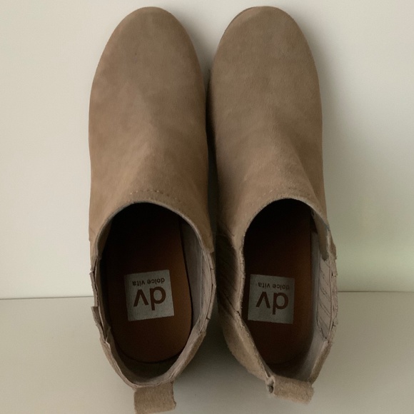 DV by Dolce Vita Suede Leather Wedge Booties. - Picture 7 of 9